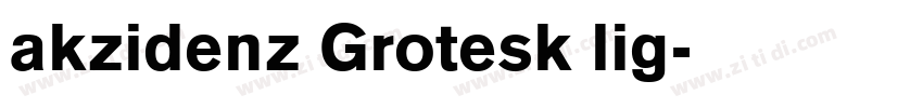 akzidenz Grotesk lig字体转换